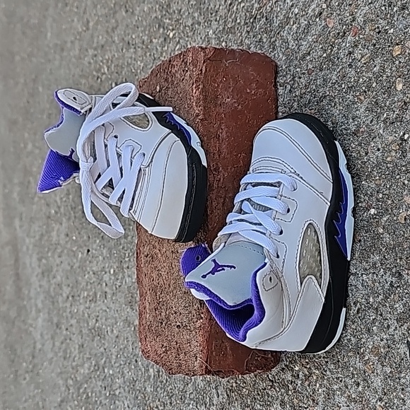 Jordan 5 Retro TD Dark Concord High Tops Size 6 Toddlers - Picture 3 of 11